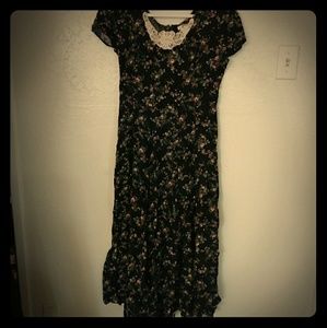 1980s JONI BLAIR vintage midi floral dress